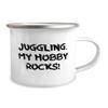 Best Juggling Gifts, Juggling. My Hobby Rocks!, Holiday 12oz Camper Mug For Juggling view 2