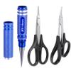 HobbyPark RC Body Trimming Scissors,RC Body Reamer & 1.2mm RC Body Clips with Pull Tabs for All 1/10 1/12 Scale view 2
