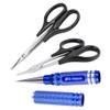 HobbyPark RC Body Trimming Scissors,RC Body Reamer & 0.7mm RC Body Clips with Pull Tabs for 1/24 1/28 1/36 Scale view 3
