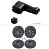 1.0 Beadlock Wheels & Tires Set & Aluminum Servo Horn for Axial SCX24 view 1