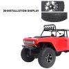 1.0 Beadlock Wheels & Tires Set & Aluminum Servo Horn for Axial SCX24 view 3