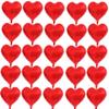 10 Inch Red Heart Mylar Balloons, 50pcs Small Foil Balloons for Birthday Party Wedding Baby Shower Valentine's Day Party Decorations view 1