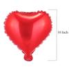 10 Inch Red Heart Mylar Balloons, 50pcs Small Foil Balloons for Birthday Party Wedding Baby Shower Valentine's Day Party Decorations view 4
