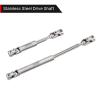 INJORA Center Drive Shaft Stainless Steel D-Shaped Hole Drive Shaft for SCX24 Gladiator Dodge Power Wagon 1/24 RC Crawler Upgrade Parts, 20g/Set view 4