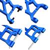 Aluminum Front Rear Suspension Arms Set & Front Steering Blocks Base C-Hubs Carriers Rear Hubs Set for 1/10 Losi Tenacity TT Pro (Blue) view 2