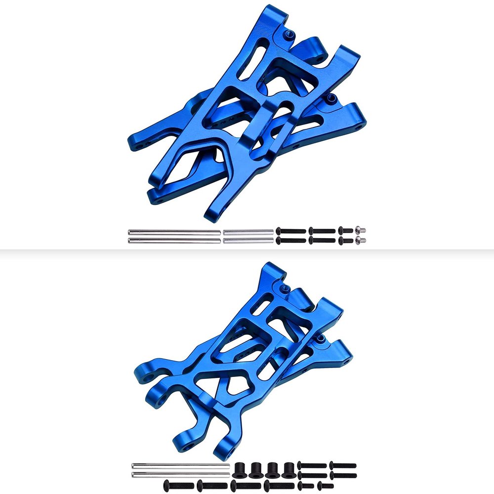 Aluminum Front & Rear Suspension A-Arms Set for 1/10 Losi Tenacity TT Pro 4WD SCT/DB Pro Upgrades (Blue)