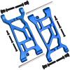 Aluminum Front & Rear Suspension A-Arms Set for 1/10 Losi Tenacity TT Pro 4WD SCT/DB Pro Upgrades (Blue) view 3