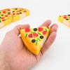 WEISHA Pizza Toy 1 Whole Round Pizza 6Pcs Small Pizza Toy Child Kitchen Simulation Pizza Party Fast Food Play Food Toy for Kids Kitchen Toy view 4