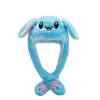 Blue Bunny Ear Moving Hats - Winter Warm Rabbit Ear Cosplay Party Hats view 1
