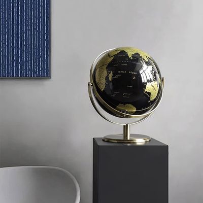World Globe Premium World Globe with Metal Stand and Black Sea Educational Geographic Globe 2 Pack for Home, Office and Classroom Clear Text Marking