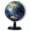 HRTC World Globe Practical Kids World Globe with Wooden Base Desktop Geo Globe Lighting Larger Size 9.8" Educational Globe Clear Text Marking view 1