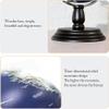 HRTC World Globe Practical Kids World Globe with Wooden Base Desktop Geo Globe Lighting Larger Size 9.8" Educational Globe Clear Text Marking view 4