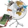 HRTC World Globe Creative World Earth Ceremony Built -in Dinosaur World Earth Ceremony with A Metal Triangle Gift 20 Cm/7.8 -inch Classic Fashion Clear Text Marking view 3