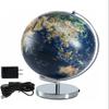 HRTC World Globe Geo Globes Led Lighting Globes for Kids and Adults, Large World Globes Desktop Educational Globes Navy Blue Globes 12 Inch Clear Text Marking view 1