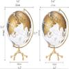 HRTC World Globe Elegant and Fashionable World Gelast World Map and Border Acrylic Earth Gelast with A Metal Three -Foot Frame 20 Cm Clear Text Marking view 2