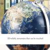 HRTC World Globe Geo Globes Led Lighting Globes for Kids and Adults, Large World Globes Desktop Educational Globes Navy Blue Globes 12 Inch Clear Text Marking view 2
