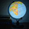 HRTC World Globe Kids World Globe with Raised Relief Learning Educational Rotating World Map Globe Lighting Globe 10 Inch Clear Text Marking view 3