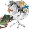 HRTC World Globe Creative World Earth Ceremony Built -in Dinosaur World Earth Ceremony with A Metal Triangle Gift 20 Cm/7.8 -inch Classic Fashion Clear Text Marking view 4