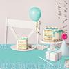 2pcs Teal and Silver Happy Birthday Party Tablecloth Glitter Diamonds Happy Birthday Tablecloth boy girl Party Supplies Decorations 70 inches x 51 inches for Teal and Silver Birthday party supplies view 4