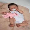 19 inch Lovely Reborn Real Life Baby Dolls Realistic Newborn Baby Toddler Doll Asleep Soft Weighted Body Bebe with Hand Rooted Hair Soft Silicone Vinyl Baby Girl Boy Handmade Gifts view 2