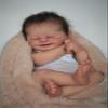 19 inch Lovely Reborn Real Life Baby Dolls Realistic Newborn Baby Toddler Doll Asleep Soft Weighted Body Bebe with Hand Rooted Hair Soft Silicone Vinyl Baby Girl Boy Handmade Gifts view 3