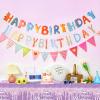 2pcs Purple & Silver Glitter Diamonds Happy Birthday Tablecloth - Boy & Girl Party Supplies - 70" x 51" for Purple & Silver Birthday Party view 4