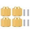 RCLIONS Brass RC Wheel Hex Hub 6mm Drive Adapter for TRX4M 1/18th RC Crawler Car Upgrades view 1