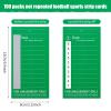 100 Pack 10 Line Sports Strip Cards Super Football Bowl Football Pool Cards, 100 No-repeat Green Baseball Boxing Soccer Football Strip Cards Playing Scratch Off Cards for Super Football Party Favor view 2