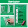 100 Pack 10 Line Sports Strip Cards Super Football Bowl Football Pool Cards, 100 No-repeat Green Baseball Boxing Soccer Football Strip Cards Playing Scratch Off Cards for Super Football Party Favor view 3