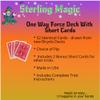 Ted's Sterling Magic Bicycle One Way Force Deck Trick Kit with 52 Identical Cards, Red Back Diamonds (Eight) view 4