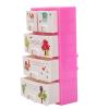 Dollhouse Mini Storage Box, 1:12 New Lovely Animal Pattern Closet Wardrobe Cabinet for Doll Accessories Collection Dollhouse Furniture,Pink view 1