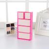Dollhouse Mini Storage Box, 1:12 New Lovely Animal Pattern Closet Wardrobe Cabinet for Doll Accessories Collection Dollhouse Furniture,Pink view 3