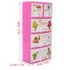 Dollhouse Mini Storage Box, 1:12 New Lovely Animal Pattern Closet Wardrobe Cabinet for Doll Accessories Collection Dollhouse Furniture,Pink view 4