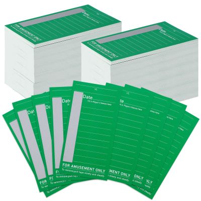 200 Pack 10 Line Sports Strip Cards Super Football Bowl Football Pool Cards, 200 No-repeat Green Baseball Boxing Soccer Football Strip Cards Playing Scratch Off Cards for Super Football Party Favor