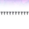 jojofuny 3pcs Cow Print Decorative Pennant Banners for Farm Theme Party White and for Birthday Celebration Weather Resistant Party Supplies view 2