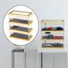 Colaxi 1/64 Diorama Parking Lot Scene Model Acrylic Showcase,Tabletop Scenery Layout Display Car,Collection Gifts,Home Office Decoration, Style C view 2