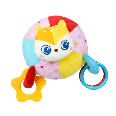 Colaxi Cartoon Baby Rattle Rattle r for Newborns Baby Activity Stuffed Animal for Months Infants, Lowrie