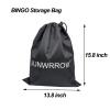 JUNWRROW Deluxe Bingo Game Set- Includes 1000 Colorful Chips,100 Mixed Cards,75 Calling Balls, 6 Inch Rotary Cage& Bingo Master Board,2 Velvet Bag,Bingo Storage Bag -Ideal for Large Groups view 4
