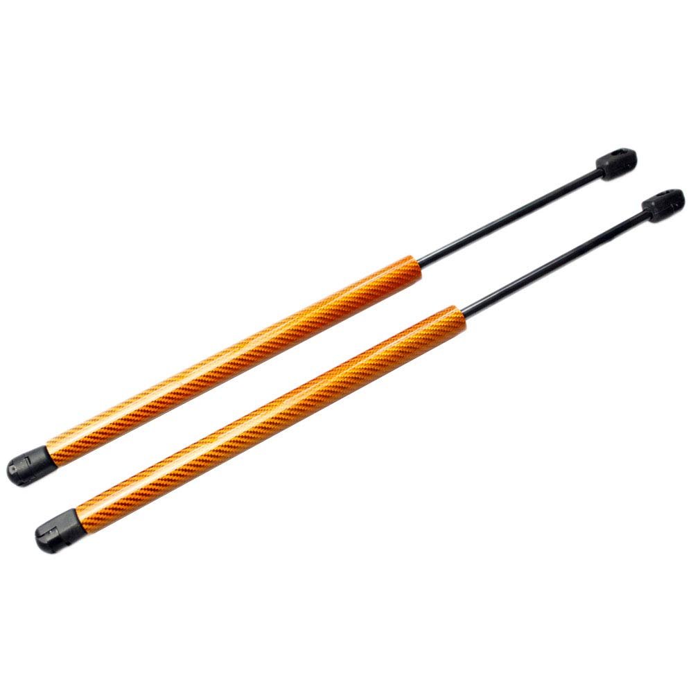 TSUBASA Lift Supports for Honda Odyssey RC1 RC2 RC4 5th 2013-2022 Front Hood Bonnet Modify Gas Struts Carbon Fiber Shock Dampers Spring Rods (2PCS) (Orange Carbon Fiber)
