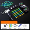YIJO Fidget Spinner, Colorful Glow in The Dark, High Speed and Silence, Cool Metal Mechanical Gear Shape Design with Skull Symbol, Anti-Anxiety and Stress Release for Kids and Adults view 2