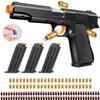 Toy Gun, Shell Ejecting Toy Gun with Soft Bullets, Educational Model Toy Pistol Shooting Game, Gifts for Kids Boys Girls view 1