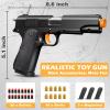Toy Gun, Shell Ejecting Toy Gun with Soft Bullets, Educational Model Toy Pistol Shooting Game, Gifts for Kids Boys Girls view 2