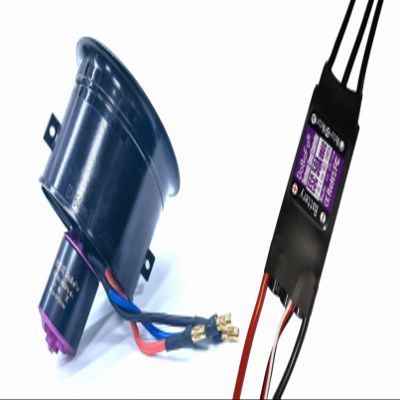 DoBoFo EDF 64mm 4S 3500KV 16.8V 11 Blades with 50A ESC, Electric Ducted Fan with Electronic Speed Controller, RC Jet Engine, Brushless Motor, Remote Control Model Replacement Airplane Parts DIY