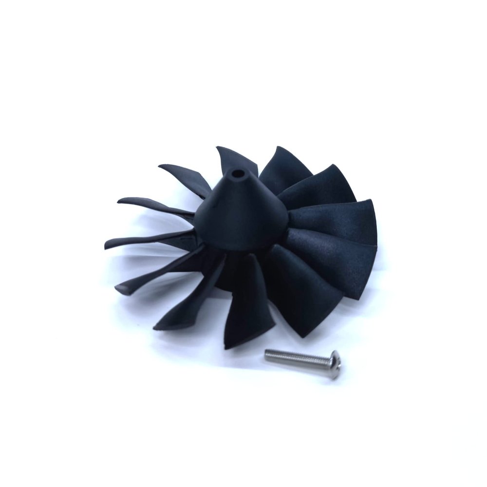 DoBoFo EDF 70mm Fan 12 Blades Without Motor, Electric Ducted Fan Without Motor for EDF 4S 6S,Hobby RC Jet Engine Propeller, Remote Control Model Replacement Airplane Parts DIY