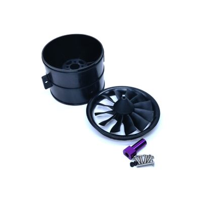 DoBoFo EDF 70mm Housing with Fan 12 Blades Without Motor, Electric Ducted Fan Without Motor for EDF 4S 6S,Hobby RC Jet Engine Propeller, Remote Control Model Replacement Airplane Parts DIY