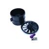 DoBoFo EDF 70mm Housing with Fan 12 Blades Without Motor, Electric Ducted Fan Without Motor for EDF 4S 6S,Hobby RC Jet Engine Propeller, Remote Control Model Replacement Airplane Parts DIY view 1
