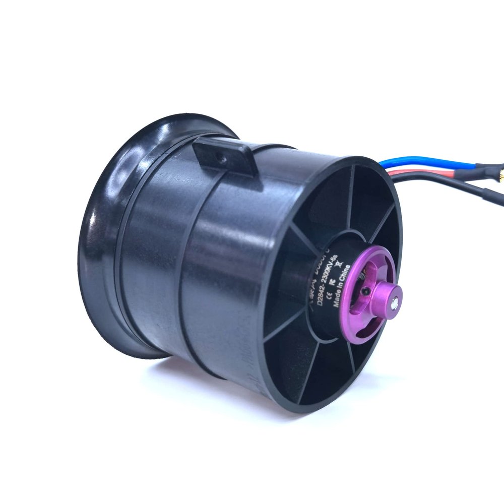 DoBoFo EDF 70mm 6S 2300KV 12 Blades 25.2V Electric Ducted Fan, Hobby RC Jet Engine Propeller, RC Car Engine Parts, High Speed Brushless Motor, Remote Control Model, Replacement Airplane Parts DIY