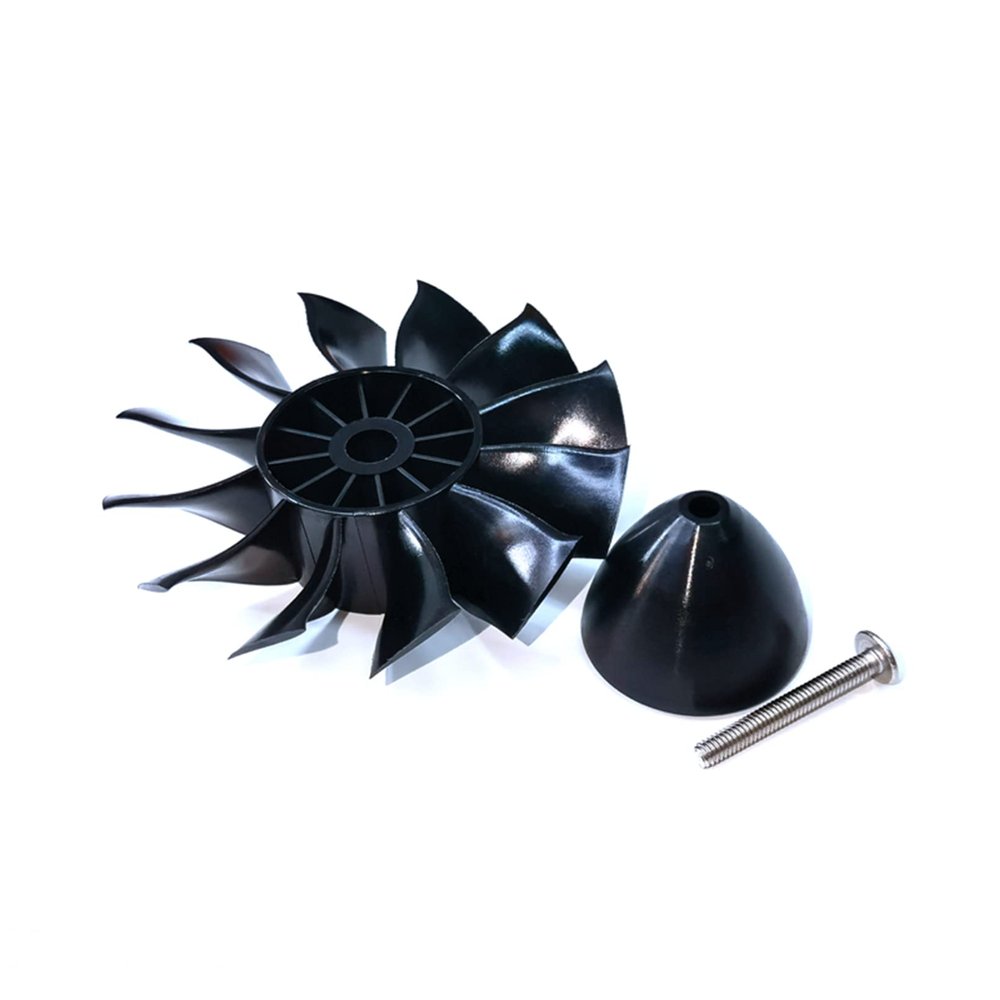 DoBoFo EDF 80mm Fan 12 Blades Without Motor, Electric Ducted Fan Without Motor for EDF 6S, Hobby RC Jet Engine Propeller, Remote Control Model Replacement Airplane Parts DIY