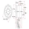 DoBoFo EDF 80mm Fan 12 Blades Without Motor, Electric Ducted Fan Without Motor for EDF 6S, Hobby RC Jet Engine Propeller, Remote Control Model Replacement Airplane Parts DIY view 2