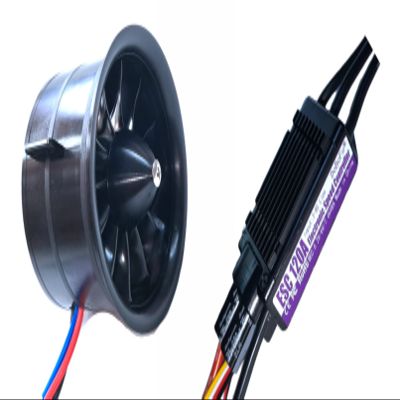 DoBoFo EDF 80mm 6S 2000KV 25.2V 12 Blades with 120A ESC, Electric Ducted Fan with Electronic Speed Controller, RC Jet Engine, Brushless Motor, Remote Control Model Replacement Airplane Parts DIY